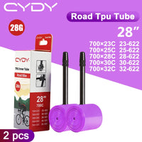 28g CYDY Road Bicycle TPU Inner Tube 700x23C 25C 26C 27C 28C 30C 32C Cycling Bike Tires Camera tyre 700C pneu aro French Valve