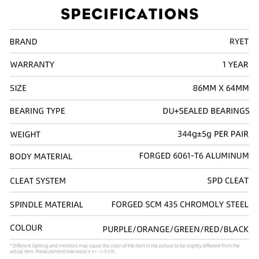 RYET MTB Clipless Pedals: Ultimate grip and control for your mountain biking adventures! 🚵🏼♂️ - MANDOTOS