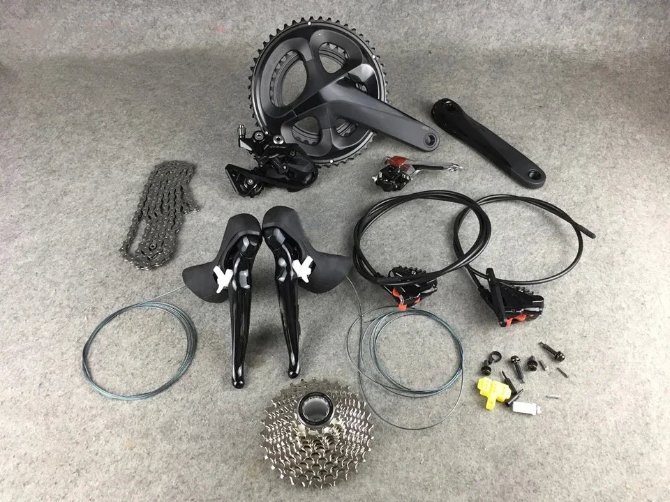 2024 New F12 Carbon Road Complete bike Rim/disc brake Carbon road bicycle Racing bicycle 50mm Rim/Disk Hub Wheelset