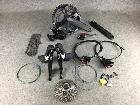 2024 New F12 Carbon Road Complete bike Rim/disc brake Carbon road bicycle Racing bicycle 50mm Rim/Disk Hub Wheelset