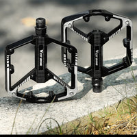WEST BIKING Bicycle Pedals Sealed DU Bearing Nonslip Pedal Mountain Road Bike Cycling Alloy MTB Pedal Bicycle Accessories