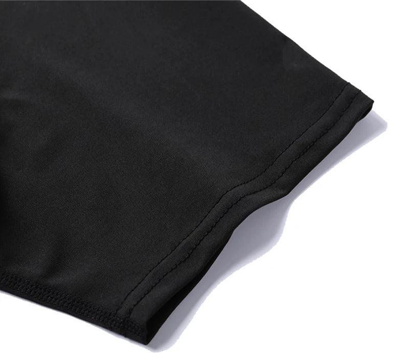 Men's Print Compression Shirts Summer Short Sleeve Rash Guard Gym Workout T-shirt Athletic Quick Dry Baselayer Undershirts Tops - MANDOTOS