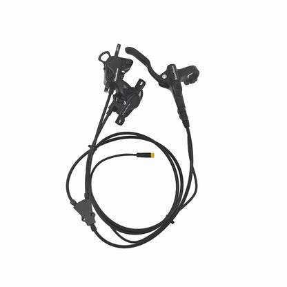 Hydraulic Disc Brake Kits with Front Dual Brake Calipers and Parking Button for Electric Bicycle Tricycle