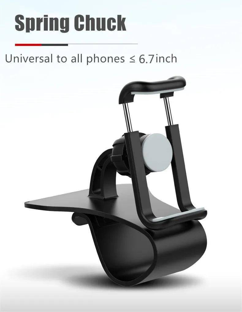 360 Rotatable Car Phone Holder Universal Cell Phone Stands Car Rack Dashboard Support for Auto Grip Mobile Phone Fixed Bracket - MANDOTOS