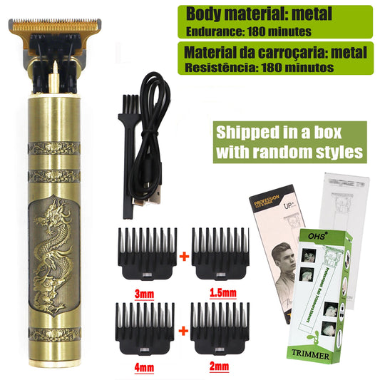 T9 Hair Clipper Repair Beard Shaving Body Hair Trimmer Clippers Electric Machine Men Haircut Machine 0mm Barber Shaver - MANDOTOS