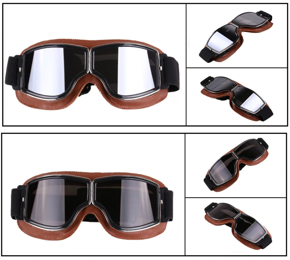 Retro Windproof Motorcycle Glasses - Enjoy the Open Road in Style! 🏍️ - MANDOTOS
