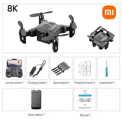 Xiaomi V2 Mini Drone Professional HD Camera 5G Wifi FPV Air Pressure Altitude Hold Foldable Quadcopter RC Drone Toys New UAV - MANDOTOS