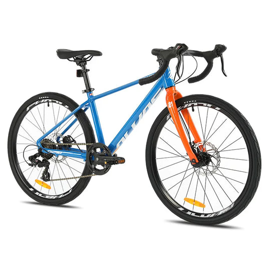 F, YUZE G240 7Speed Aluminum Disc Brake Bike Boy Girl Student Children Bicycle Teen Road bicicleta велосипед Handlebar 380mm