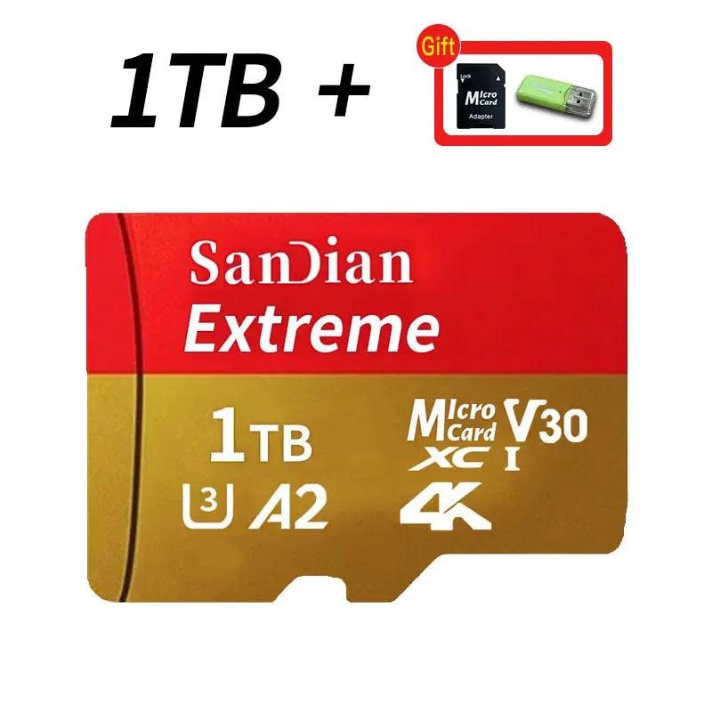 Original Flash Card 512GB Memory Card Large Capacity Micro TF Card 128GB 256GB High Speed SD Cards for PC/Phone/Camera/Mac - MANDOTOS