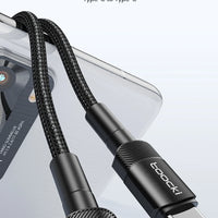 Toocki 100W Type C to USB C Cable PD 3.0 Quick Charge 4.0 Fast Charging Type C to Type C for iPhone 15 Macbook Samsung Xiaomi - MANDOTOS