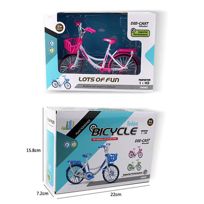 Creative Alloy Bicycle Model Ornament Mini Metal Bike Toy Collectible