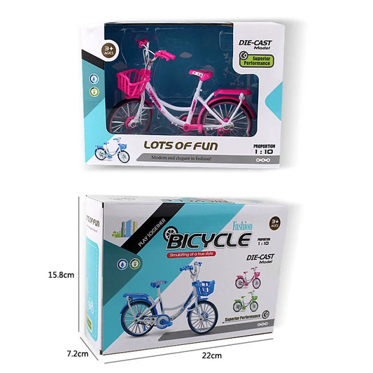 Creative Alloy Bicycle Model Ornament Mini Metal Bike Toy Collectible