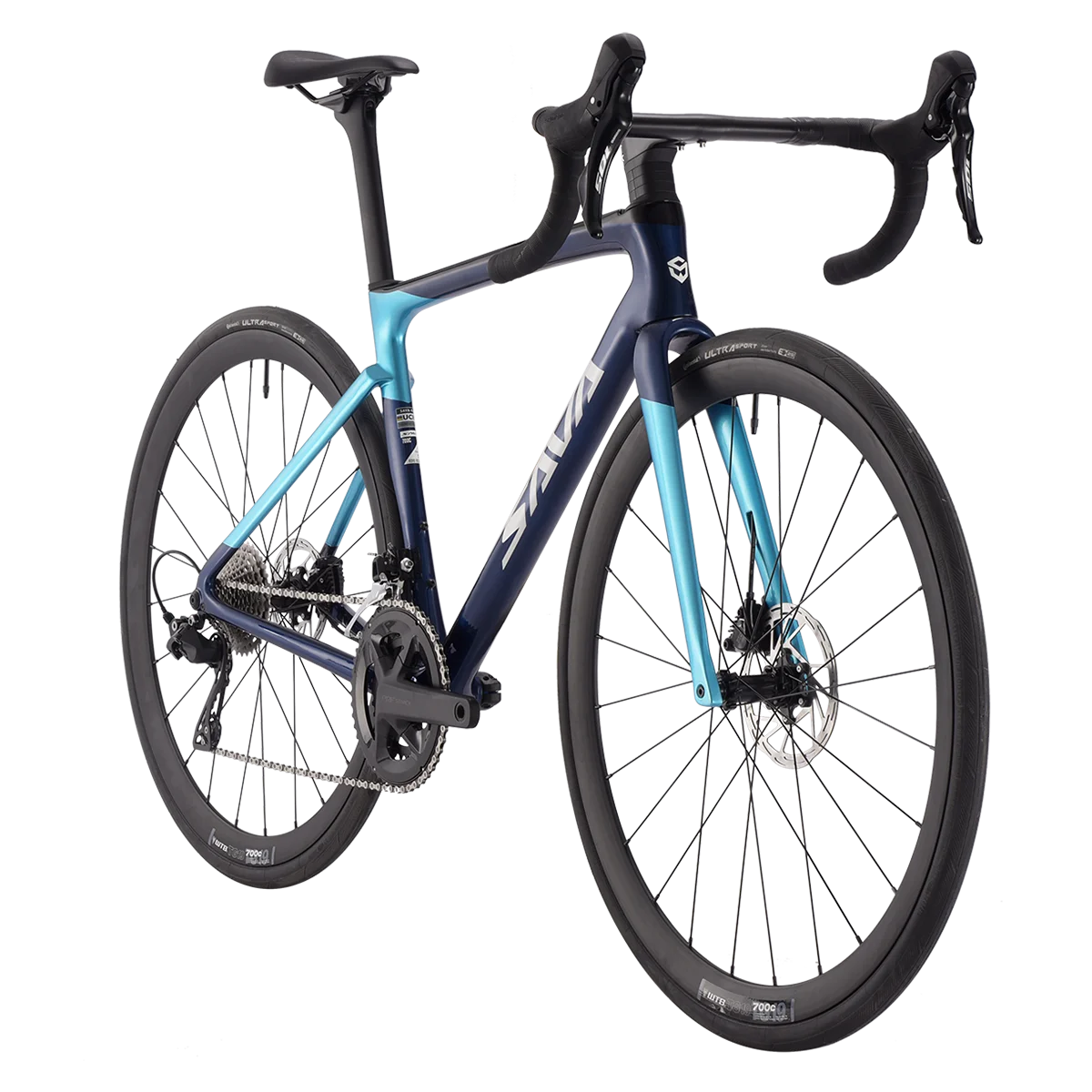 SAVA 2025NEW HAWKEYE SLR7 Carbon Fiber Road Bike with Shimano 105 DI2 R7170 Component Hydraulic Discs, Complete Adult Racing Set