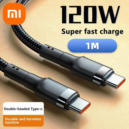 Xiaomi 120W Fast Charger PD Quick Charging High Quality USB C TO USB Type C Cable For iPhone 15 Plus Pro Max Samsung S24 - MANDOTOS