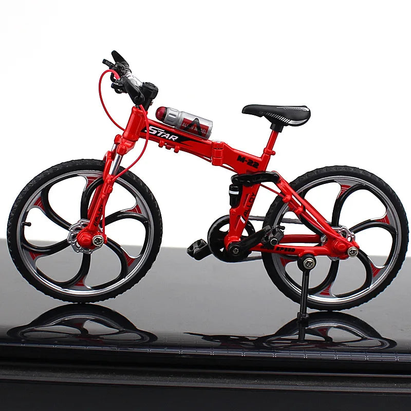 Creative Alloy Bicycle Model Ornament Mini Metal Bike Toy Collectible