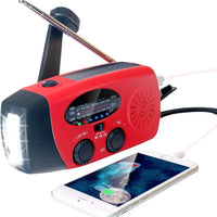 2000mAh Emergency Crank Weather Radio with LED Flashlight, Alertsync Portable AM/FM/NOAA Solar Radio with Phone Charger, SOS Ala - MANDOTOS
