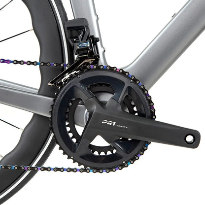 TWITTER 700X25C Carbon Road Bicycle Wireless Men's Hydraulic Disc Racing Bike With WheelTop EDS TX 24S Shifter 50mm Carbon Wheel