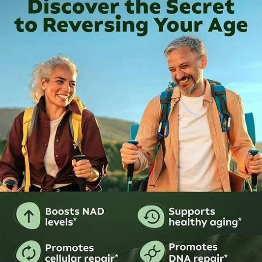 NAD+ Supplements for Anti-Aging Energy Focus and Nicotinamide Riboside Resveratrol - MANDOTOS