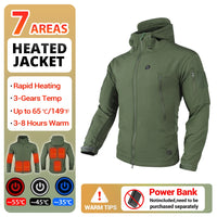 Heated Motorcycle Hooded Jacket - Your Winter Survival Gear! - MANDOTOS