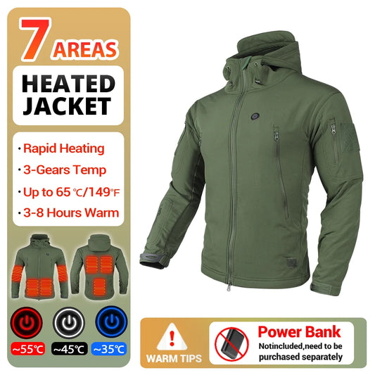 Heated Motorcycle Hooded Jacket - Your Winter Survival Gear! - MANDOTOS