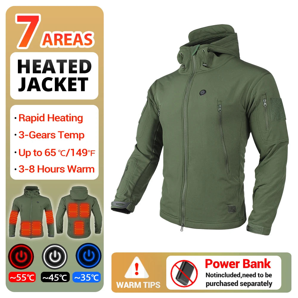 Heated Motorcycle Hooded Jacket - Your Winter Survival Gear! - MANDOTOS