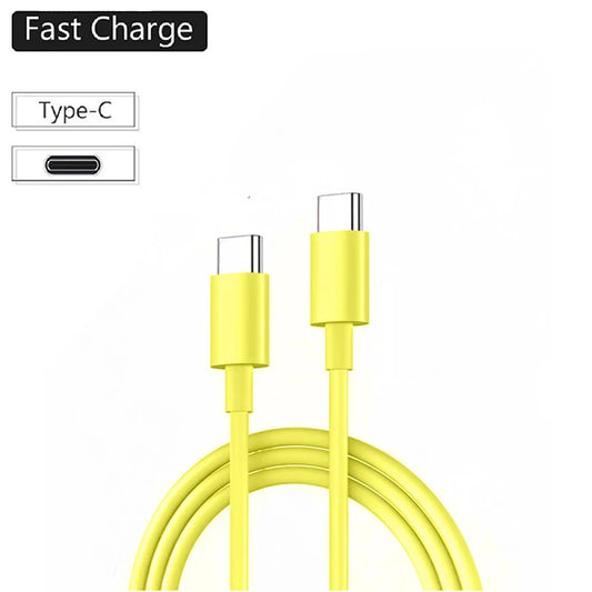 PD 60W Type C to Type C Cable For IPhone 15 16 Fast Charging For Samsung Xiaomi Huawei Type C Data phone Accessories 1M 2M 3M - MANDOTOS