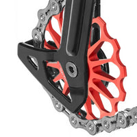 Ceramic Bicycle Guide Wheel, Rear Derailleur, Bearing Axis Adapter, Bike Guide Roller, Jockey Wheel, 10T-17T