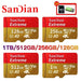 Original Flash Card 512GB Memory Card Large Capacity Micro TF Card 128GB 256GB High Speed SD Cards for PC/Phone/Camera/Mac - MANDOTOS