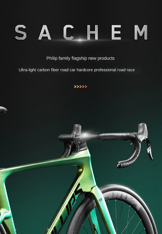 2025 New Ultra-Light Carbon Fiber Road Bike Fast Racing Bicycle with Hydraulic Disc Brakes 16/24-Speed Gear Shift Drop Handlebar