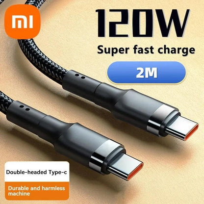 Xiaomi 120W Fast Charger PD Quick Charging High Quality USB C TO USB Type C Cable For iPhone 15 Plus Pro Max Samsung S24 - MANDOTOS