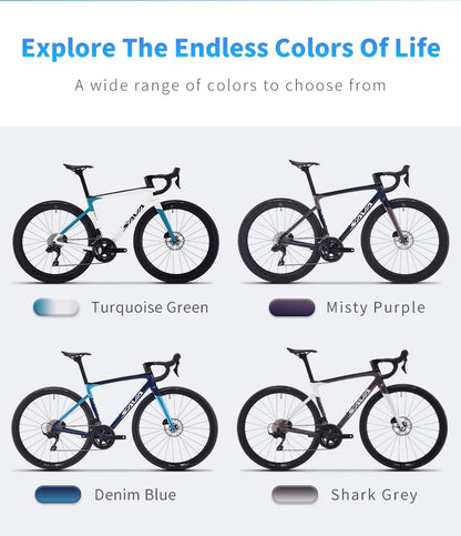 SAVA HAWKEYE Carbon Road Bike with SHIMAN0 105 7120 Kit T800 Carbon Road Bike Race Bike Aluminum Wheels