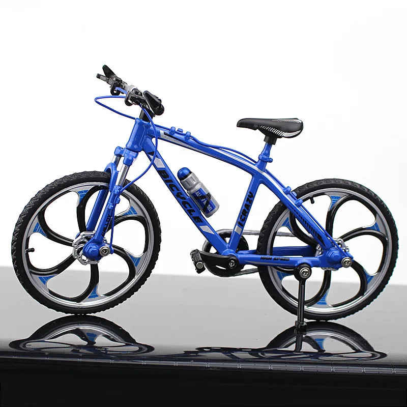 Creative Alloy Bicycle Model Ornament Mini Metal Bike Toy Collectible