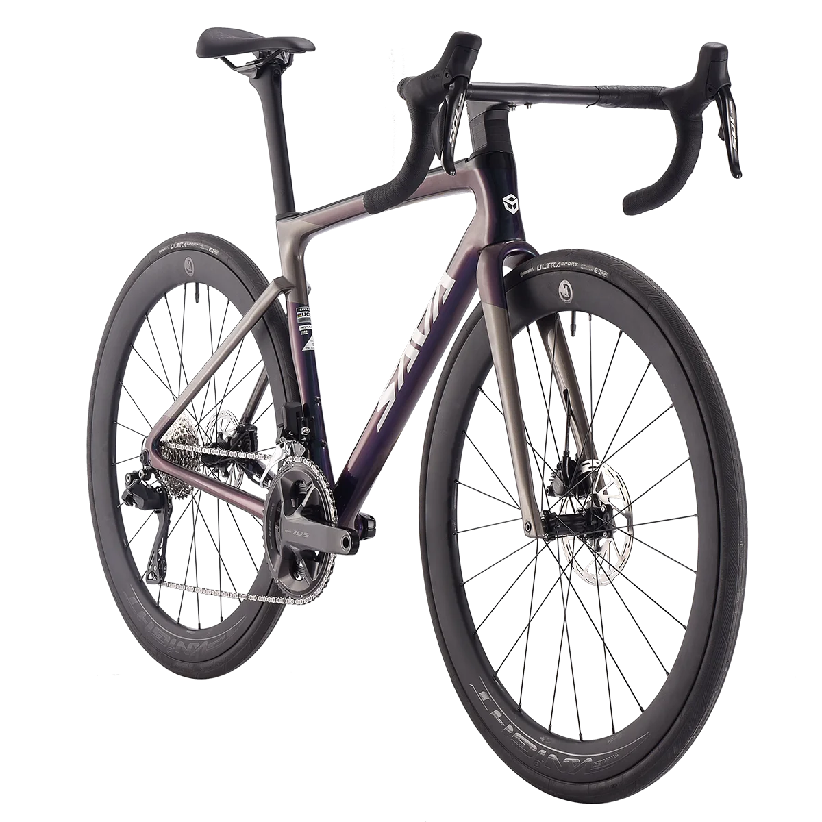 SAVA 2025NEW HAWKEYE SLR7 Carbon Fiber Road Bike with Shimano 105 DI2 R7170 Component Hydraulic Discs, Complete Adult Racing Set