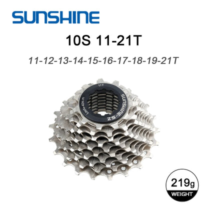 Sunshine Racing Bike Freewheel 10 11 Speed Velocidade 11-21T Bicycle Cassette Sprocket Road Bikes Ratchet