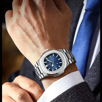 POEDAGAR Top Luxury Brand Man Watch Sports Waterproof Luminous Date Men Wristwatch Square Dial Quartz Men's Watches High Quality - MANDOTOS