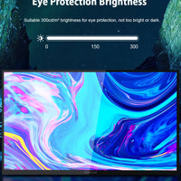 ZEUSLAP 18.5" Touch Screen Portable Monitor 100Hz 100% sRGB With Screen Holder Stand For Laptop Phone Xbox PS4 PS5 Switch