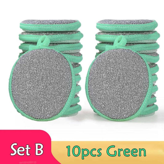 5/10/20Pcs Double Side Dishwashing Sponge Dish Washing Brush Pan Pot Dish Wash Sponges Household Cleaning Kitchen Tools - MANDOTOS