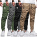 2025New Men's Casual Sports Pants Sweatpants Male Jogger Cargo Harem Pencil Pants Trousers Multi-pocket Sweatwear - MANDOTOS