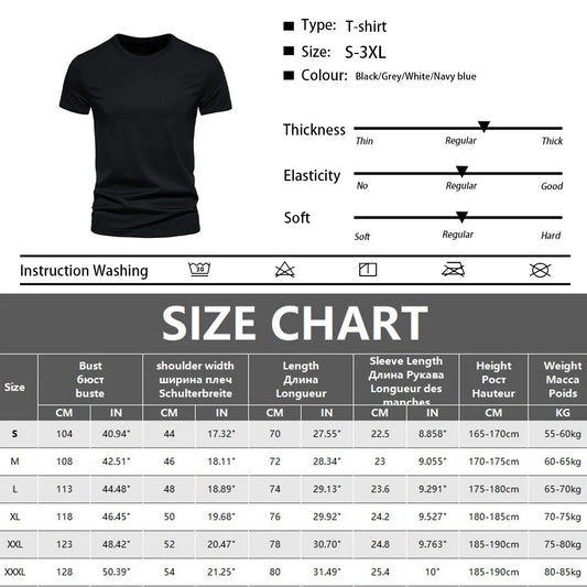 Cotton T Shirts men Five Half Sleeve Women Summer T-shirt Loose Short-sleeved Casual Basic Shirt O Neck Solid Color Oversize - MANDOTOS
