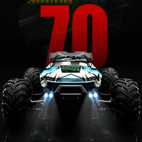 Teeggi 16101 /16102 PRO 1:16 High Speed RC Car With LED Light Drift 70KM/H 4WD RC Off-Road Car Monster Truck Toy For Kid Gifts - MANDOTOS