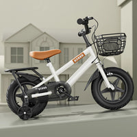 12 Inch Children Kids Bike Bicycle with Training Wheels & Basket Toddler Kids Bicycle for Ages 3-7 Years Old Boys Girls Train