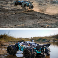 Teeggi 16101 /16102 PRO 1:16 High Speed RC Car With LED Light Drift 70KM/H 4WD RC Off-Road Car Monster Truck Toy For Kid Gifts - MANDOTOS