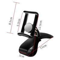 360 Rotatable Car Phone Holder Universal Cell Phone Stands Car Rack Dashboard Support for Auto Grip Mobile Phone Fixed Bracket - MANDOTOS