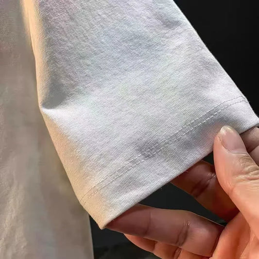 2025 New Short-sleeved Men's and Women's Streetwear Brand Instagram Versatile Round-neck High-quality T-shirts for Men - MANDOTOS