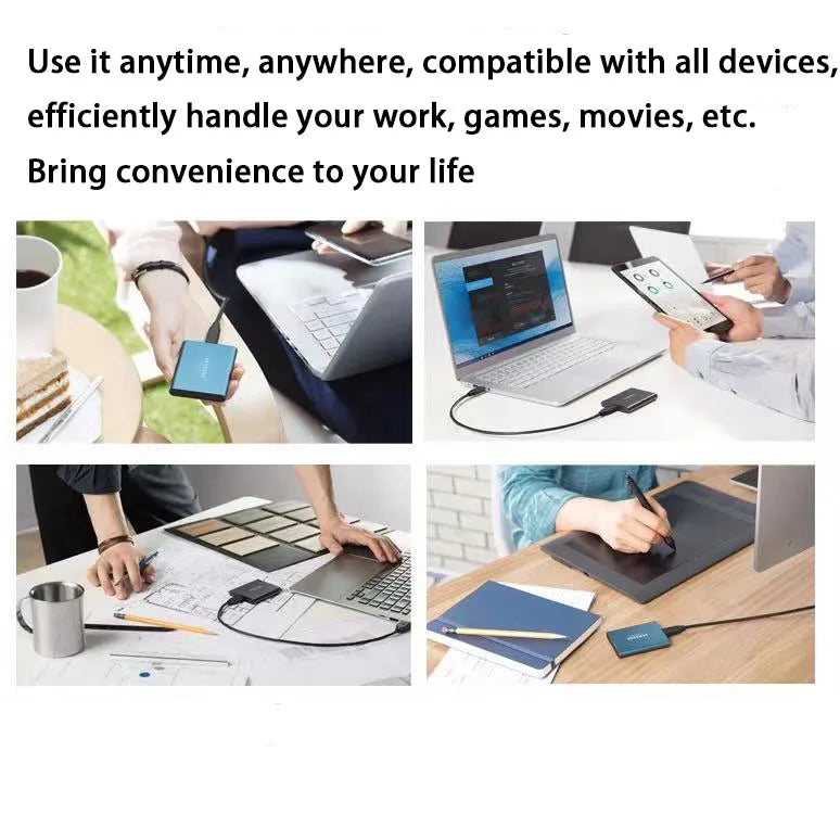 1.8" disco duro externo USB 3.0 Type C ssd external hard drive 500GB 1TB 2TB for laptops Desktop - MANDOTOS