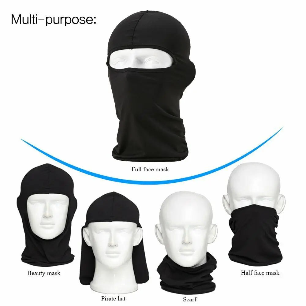 Balaclava Full Face Mask UV Protection Ski Sun Hood Tactical Motorcycle Helmet Bandana Neck Windproof Face Shield Biker Mask - MANDOTOS