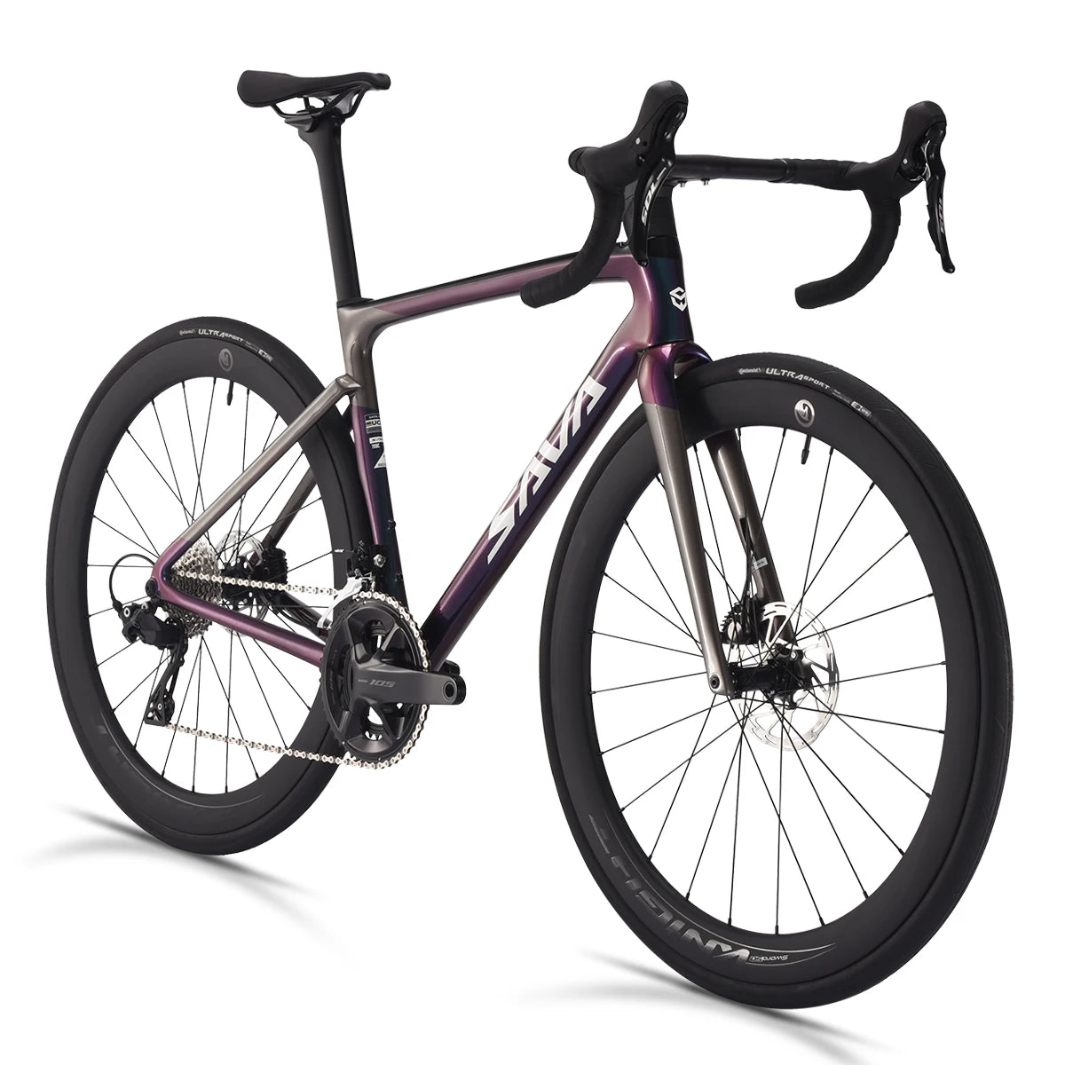 SAVA HAWKEYE Carbon Road Bike with SHIMAN0 105 7120 Kit T800 Carbon Road Bike Race Bike Aluminum Wheels