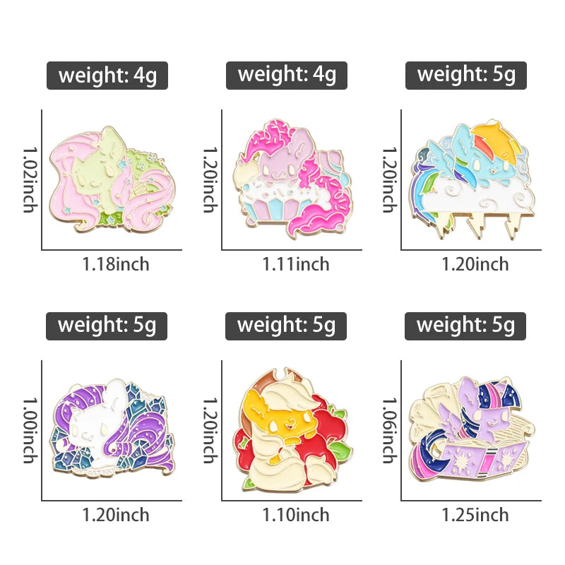 Animal 5-7pcs/Set Enamel Pins Penguin Bat Bee Owl Metal Brooches Fashion Lapel Badge Backpack Clothes Jewelry Gift for friends - MANDOTOS