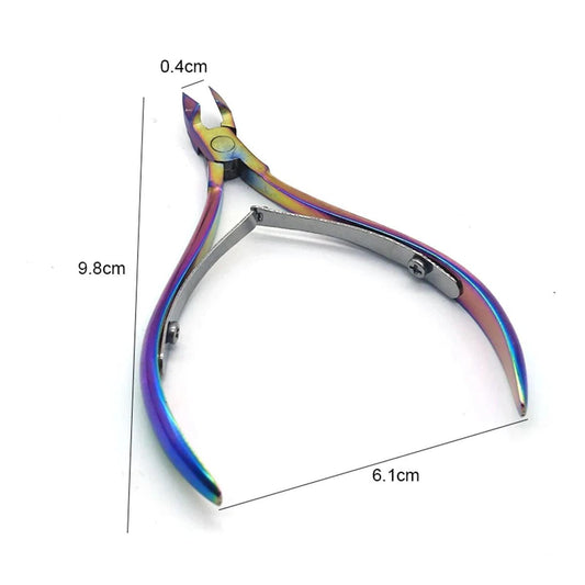 4 Pcs/Set Professional Stainless Steel Nail Cutter Scissor Nippers Muti Function Cuticle Pusher Remover Nail Care Manicure Kits - MANDOTOS