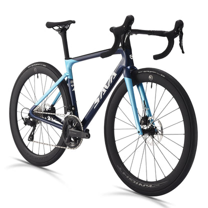 SAVA HAWKEYE Carbon Road Bike with SHIMAN0 105 7120 Kit T800 Carbon Road Bike Race Bike Aluminum Wheels